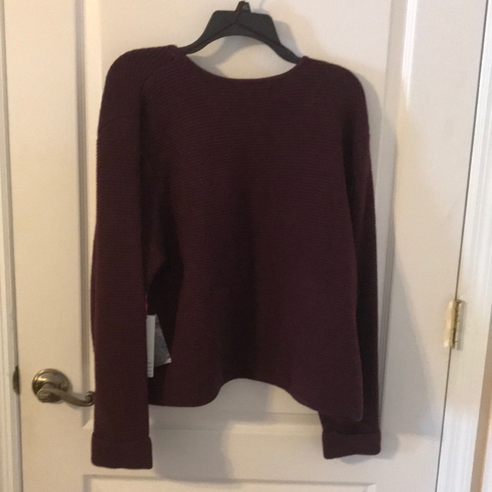 Elle Size XXL Burgundy Sweater NWT - Picture 3 of 3